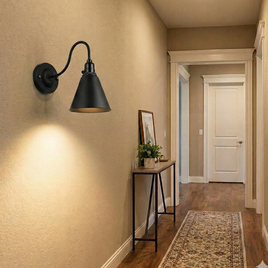 Metal Wall Sconce with Switch ~6465