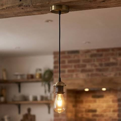 Verstelbare zwarte hanglamp – E27-fitting, snoer van 95 cm ~3134