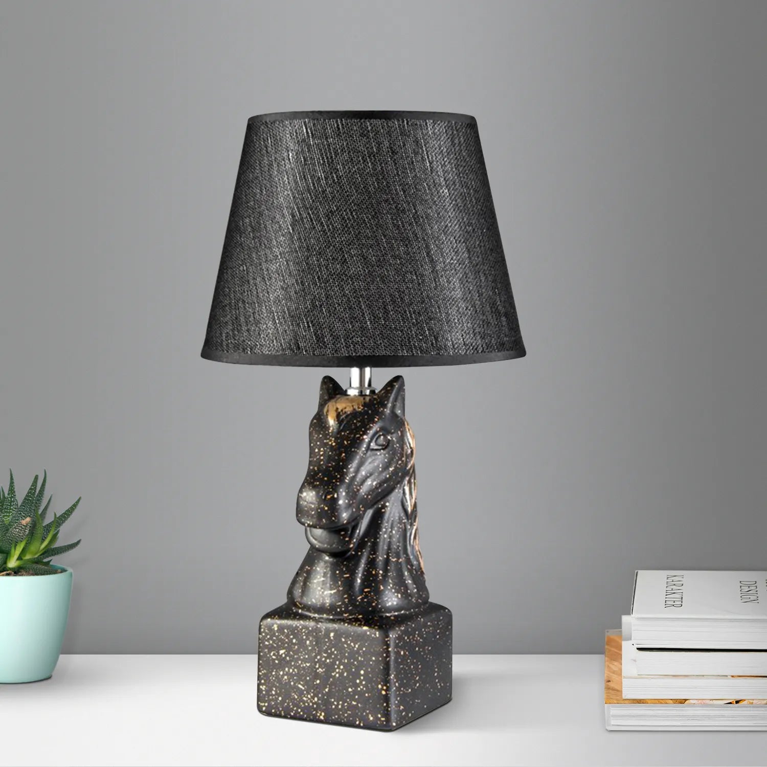 lamp desk lamp table lamp Plug in table lamp shade Horse table lamps for living room bedside lamp table lamps for living room lampshade fabric table lamps standard lamps living room kitchen table bedside table lamp lamp shades for table lamps lamps bases & shades Horse Head Bedside Table Lamp