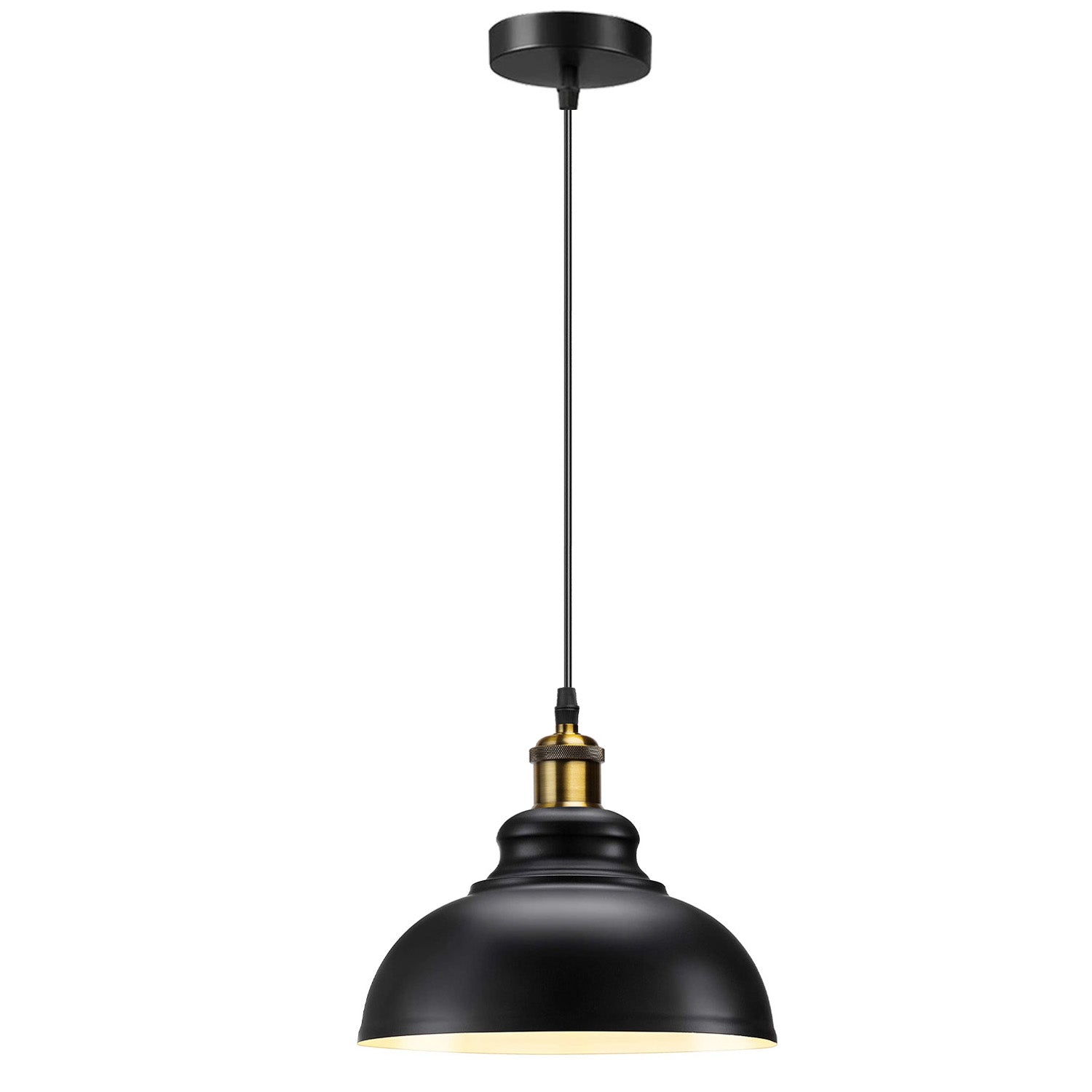 Black single pendant lights