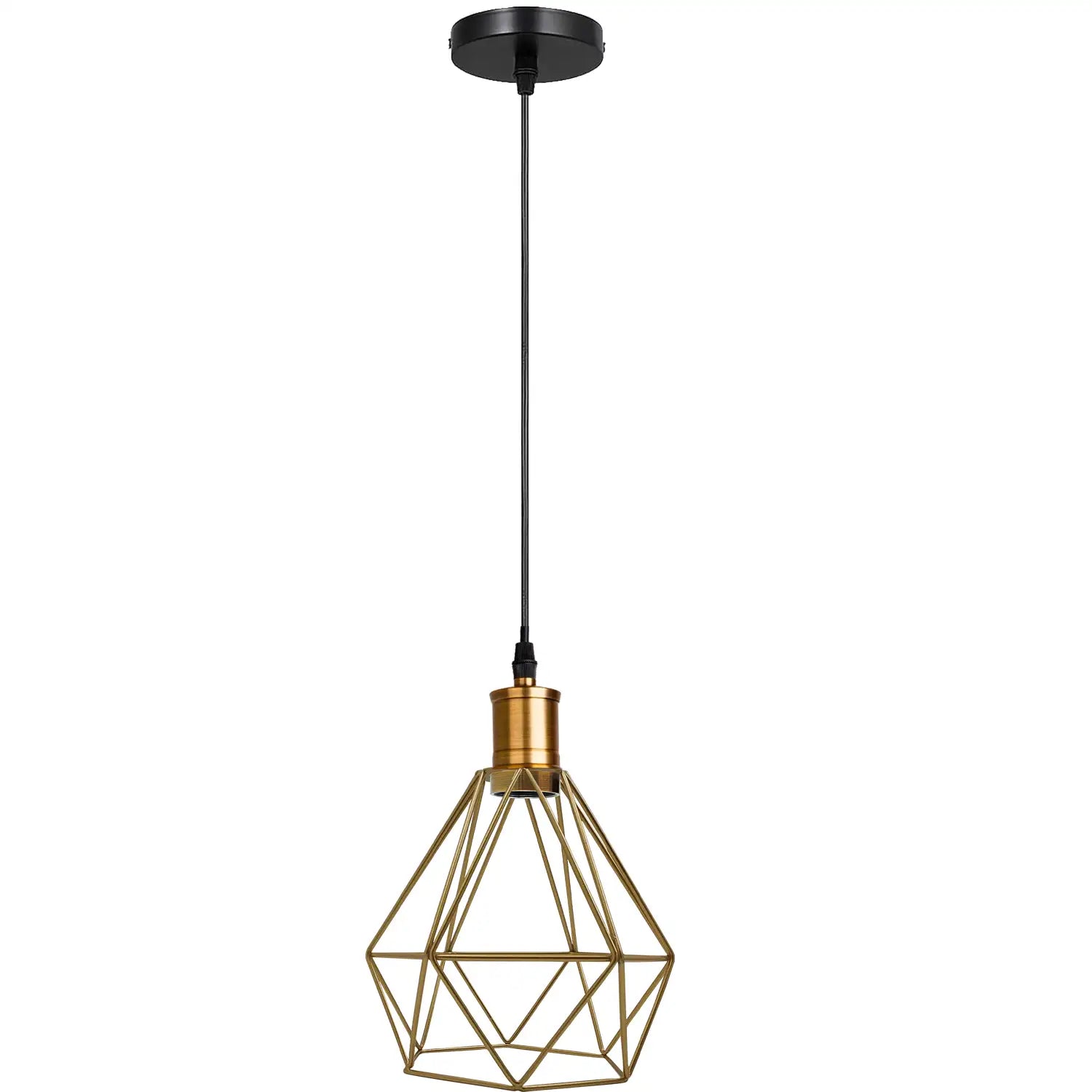 Modern Diamond Cage Pendant Light