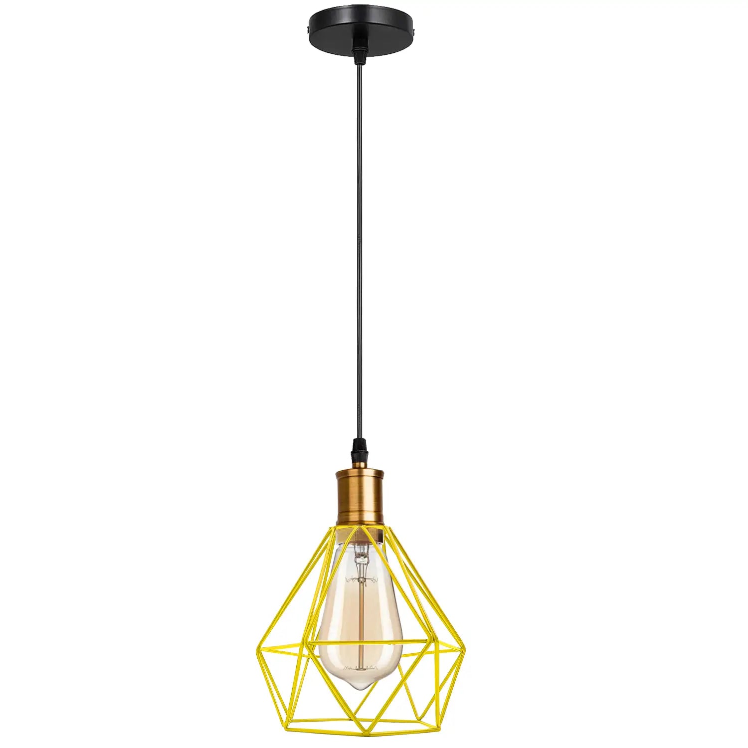 Modern Diamond Cage Pendant Light