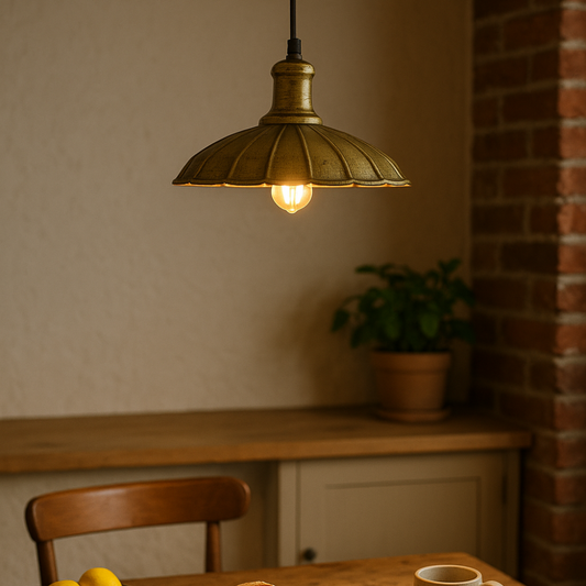 Vintage industriële hanglamp, retro lamp ~5935