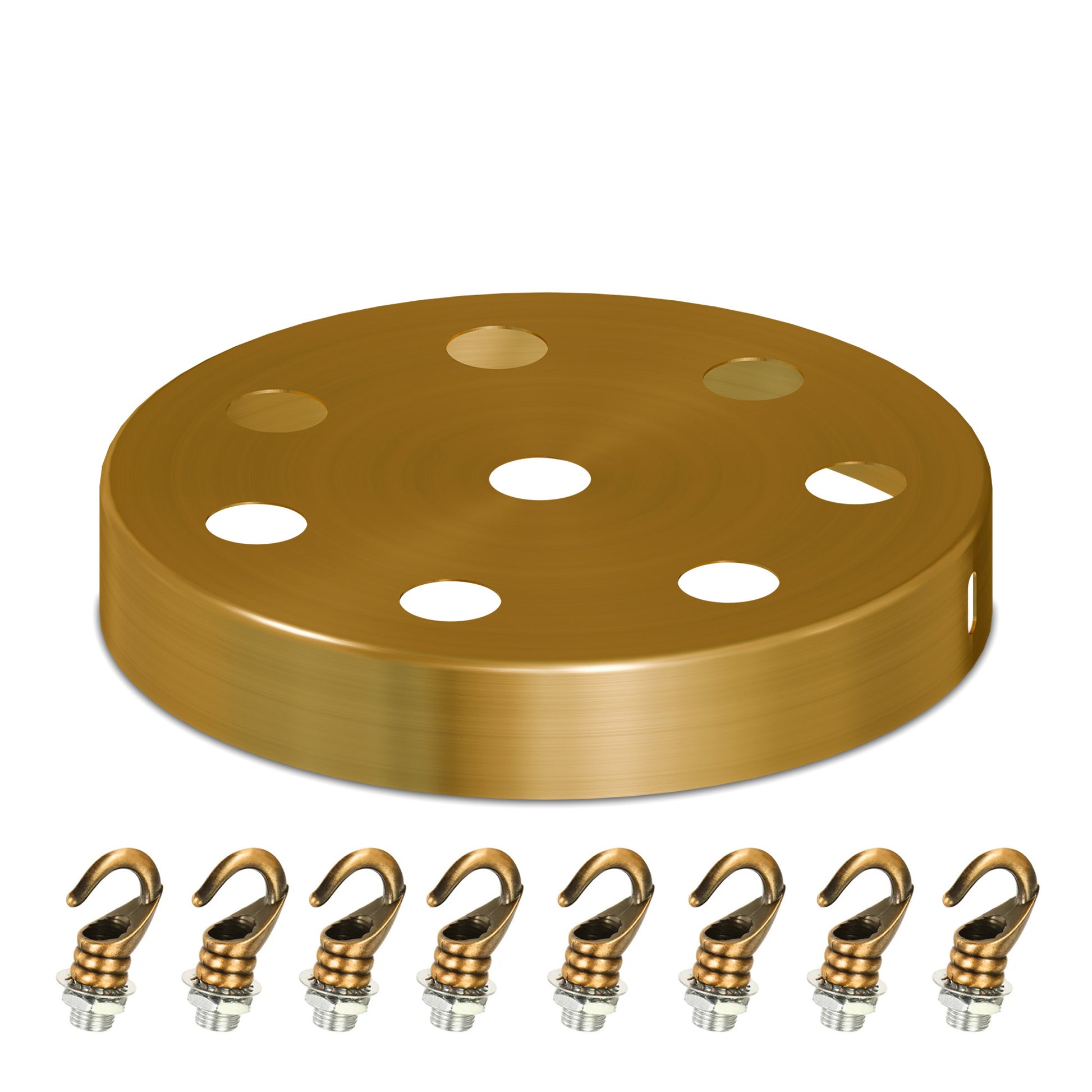 Ceiling rose for pendant light fitting, three-plate design