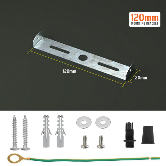 120mm plafondrozetbeugel, riembeugelplaat met accessoires~2395