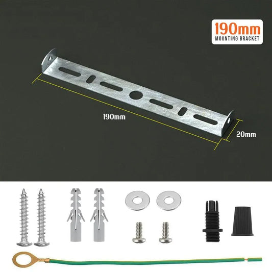 190mm metalen plafondplaatbeugel zijmontage plafondrozet riembeugel voor lichtbevestiging~4121