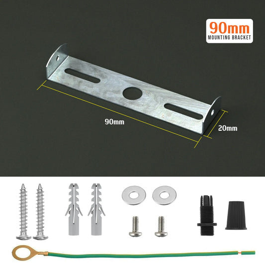 Plafondrozet 90mm beugel Lichtbevestigingsbandbeugel Plaat met accessoires~2389
