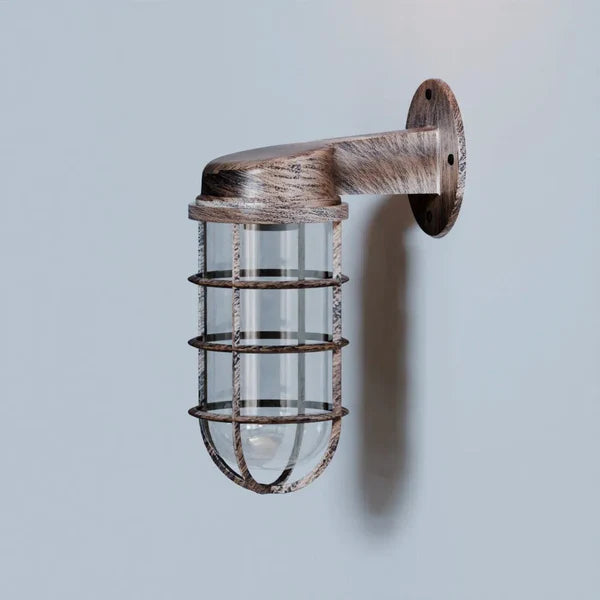 Outdoor Wall Light Fixture Industrial Exterior Wall Sconce Modern Outdoor Lighting Waterproof Wall Lantern Rustic Outdoor Wall Mount Black Metal Porch Light Edison Style Outdoor Light Weatherproof Exterior Lamp Commercial Grade Outdoor Light Durable