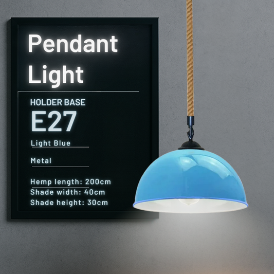 Vintage industriële plafondlamp met metalen koepelkap ~ 5043