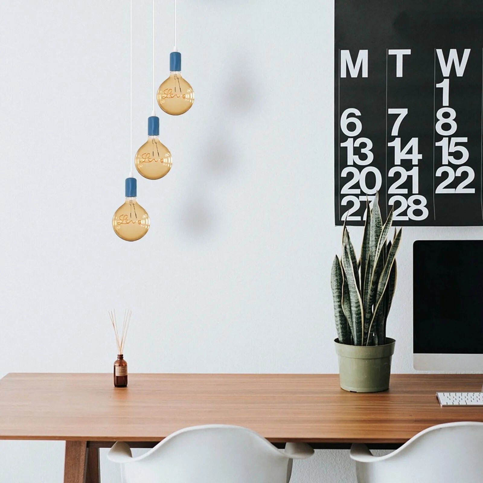 Colourful pendant light kit