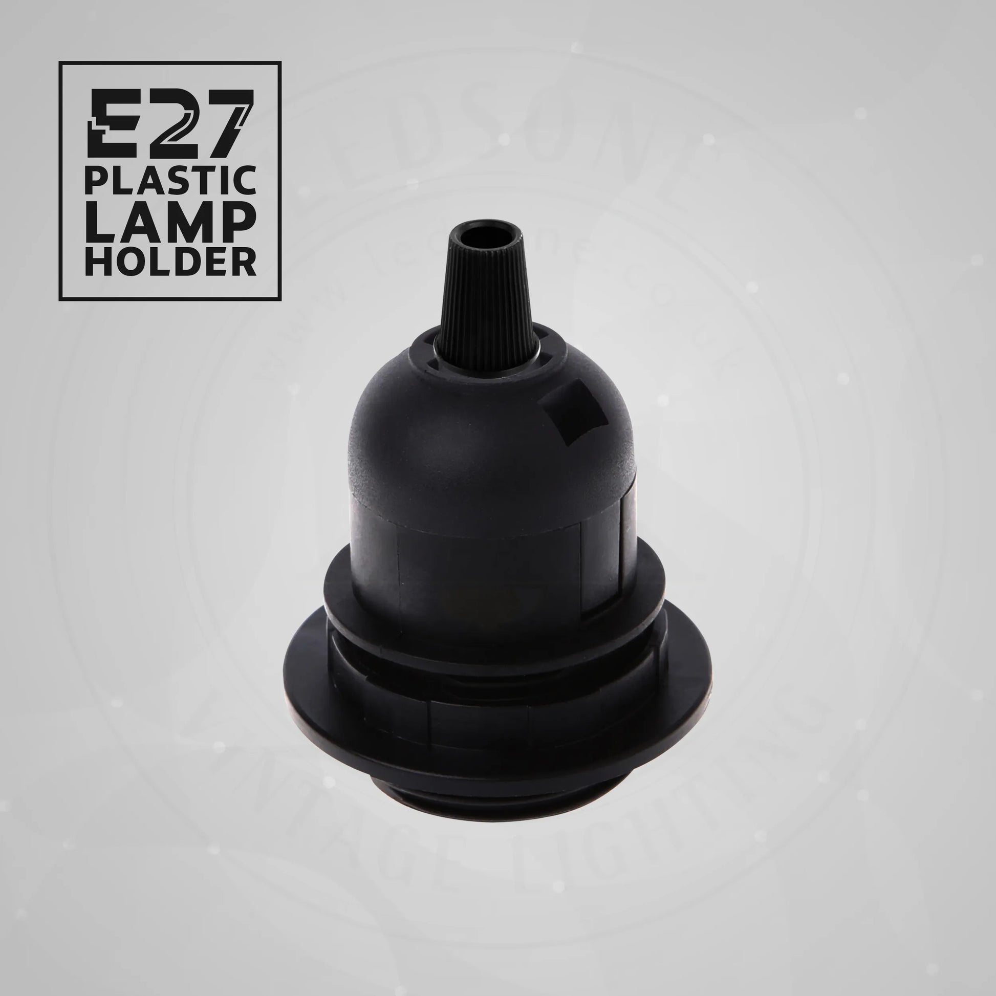 E27 plastic lamp holder with screw cap for bulb fitting