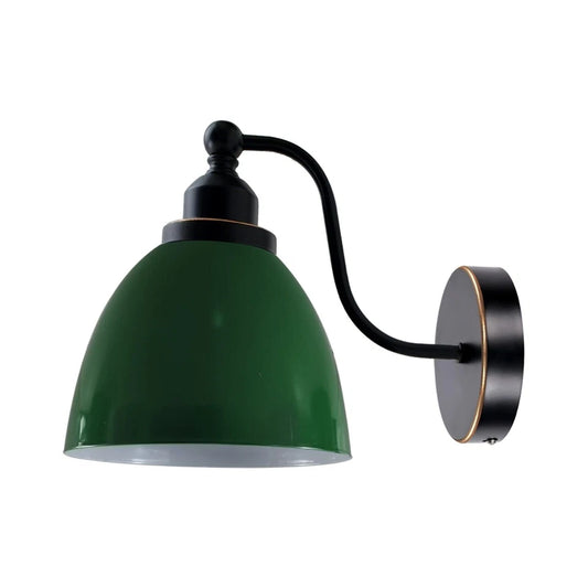 green swan neck light vintage wall sconce industrial wall light retro metal lamp E27 wall mount fixture green wall sconce swan neck light
