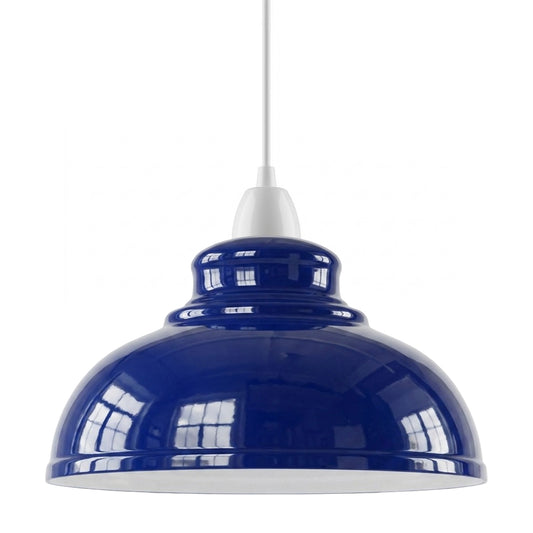 Stijlvolle plafondlamp in marineblauw, doe-het-zelfdecoratie~1141