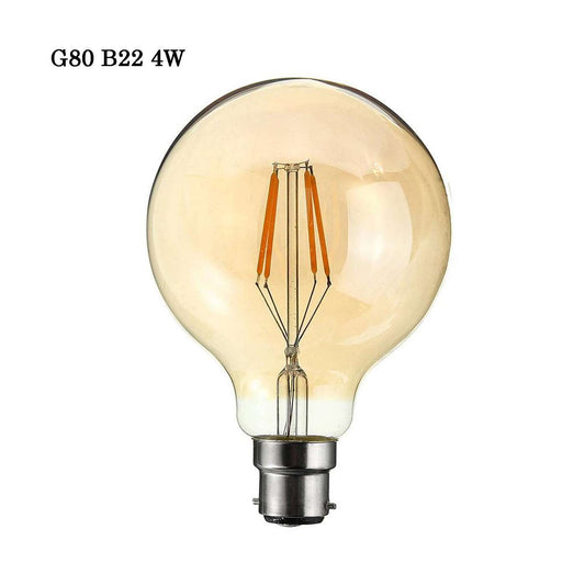 Dimbare LED G80 B22 4W bollamp – industriële vintage stijl~5606