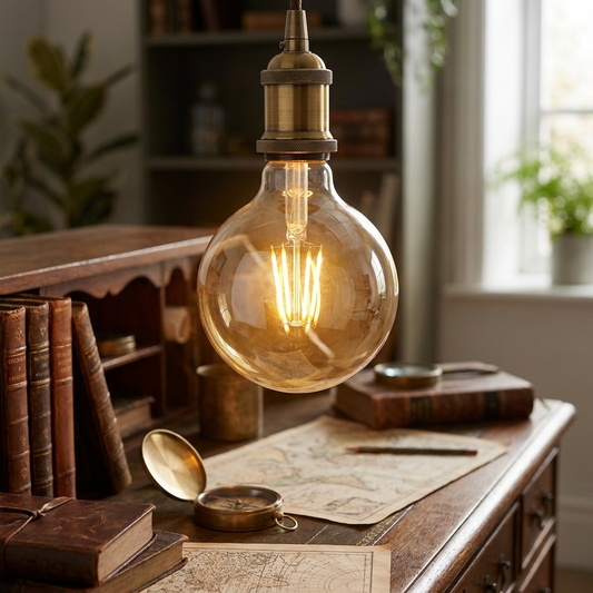 LED G125 8W Filament E27 Vintage Lamp Schroef Bol Dimbaar Decoratieve Lamp ~3218