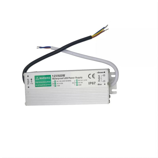 IP67 waterdichte DC 12V 60W LED-driver LED-voedingstransformator ~3355