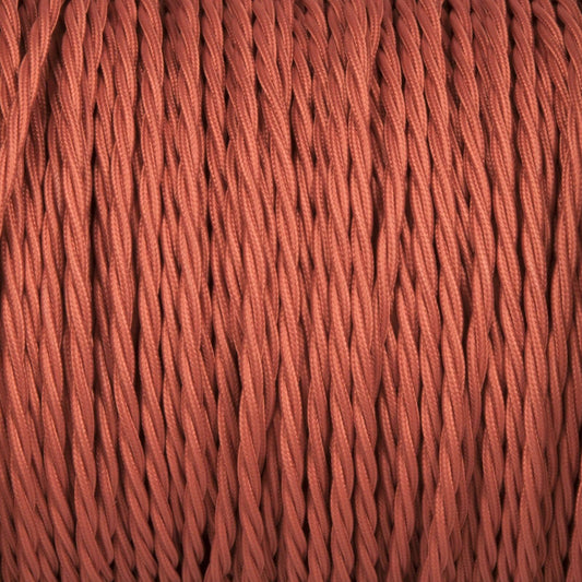 1M/5M/10M 3-aderige gedraaide perzik vintage elektrische stoffen kabel flex 0,75 mm~3369
