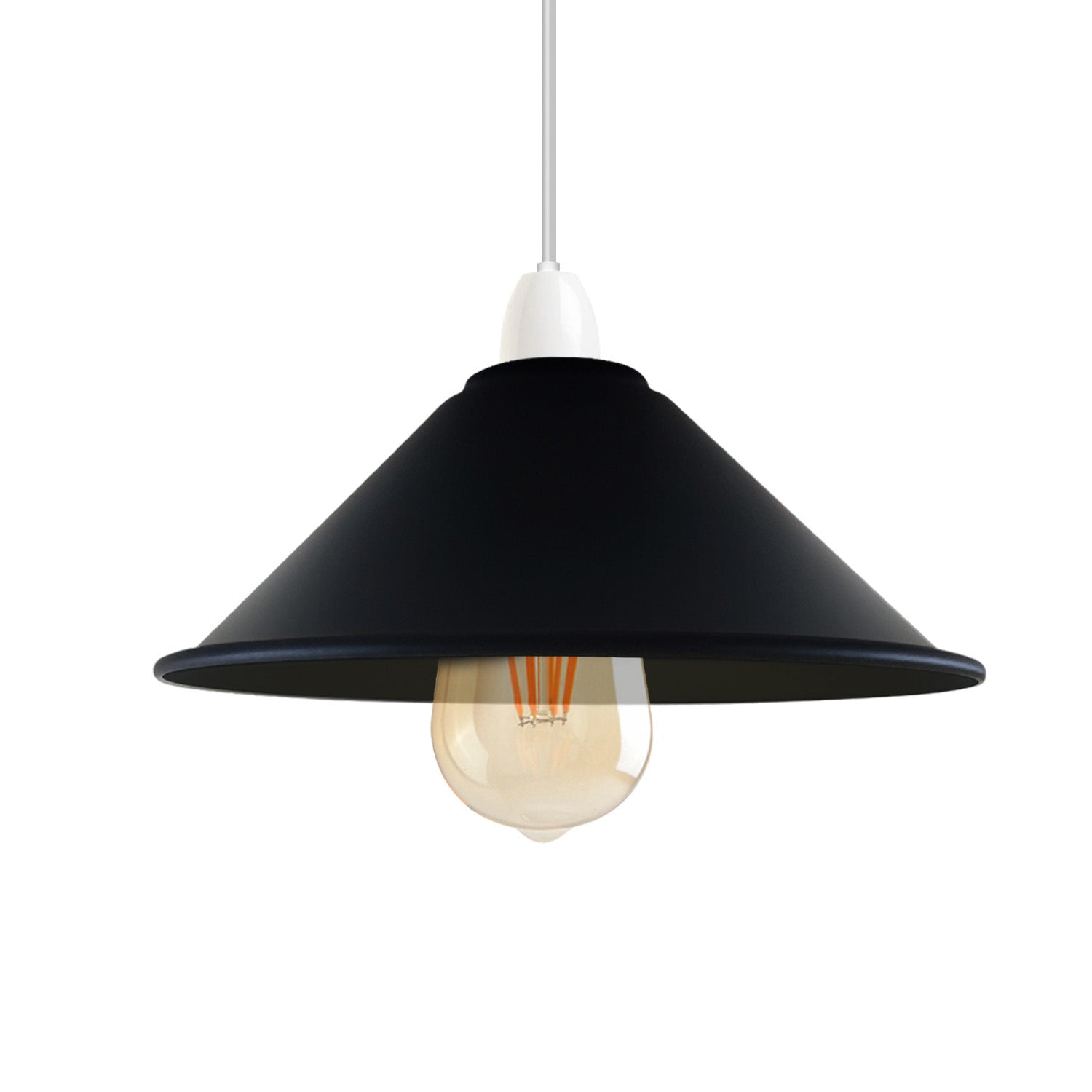 black lamp shade