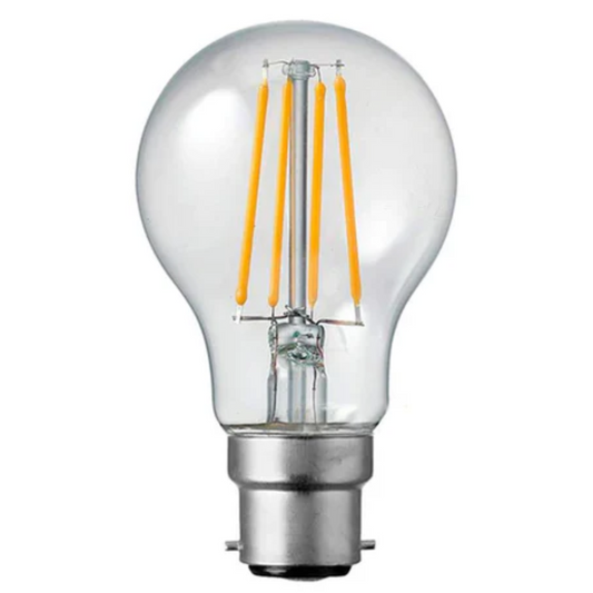 LED A60 Bajonet 4W Gloeilampen 6000K Koel Wit B22 LED Filament Dimbaar~4099
