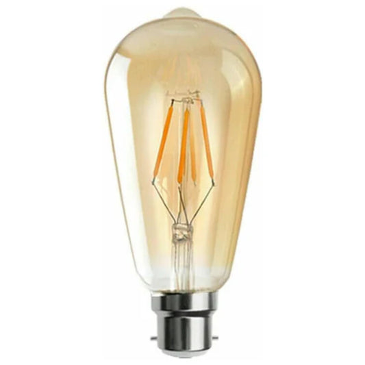 Vintage LED Bajonetlamp ST64 4W/8W B22 Dimbare Kooilamp ~3209