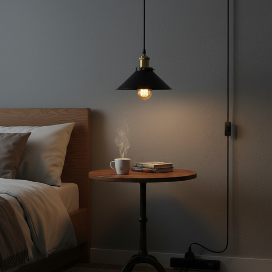 4m Plug in Pendant Lighting Metal ~6217