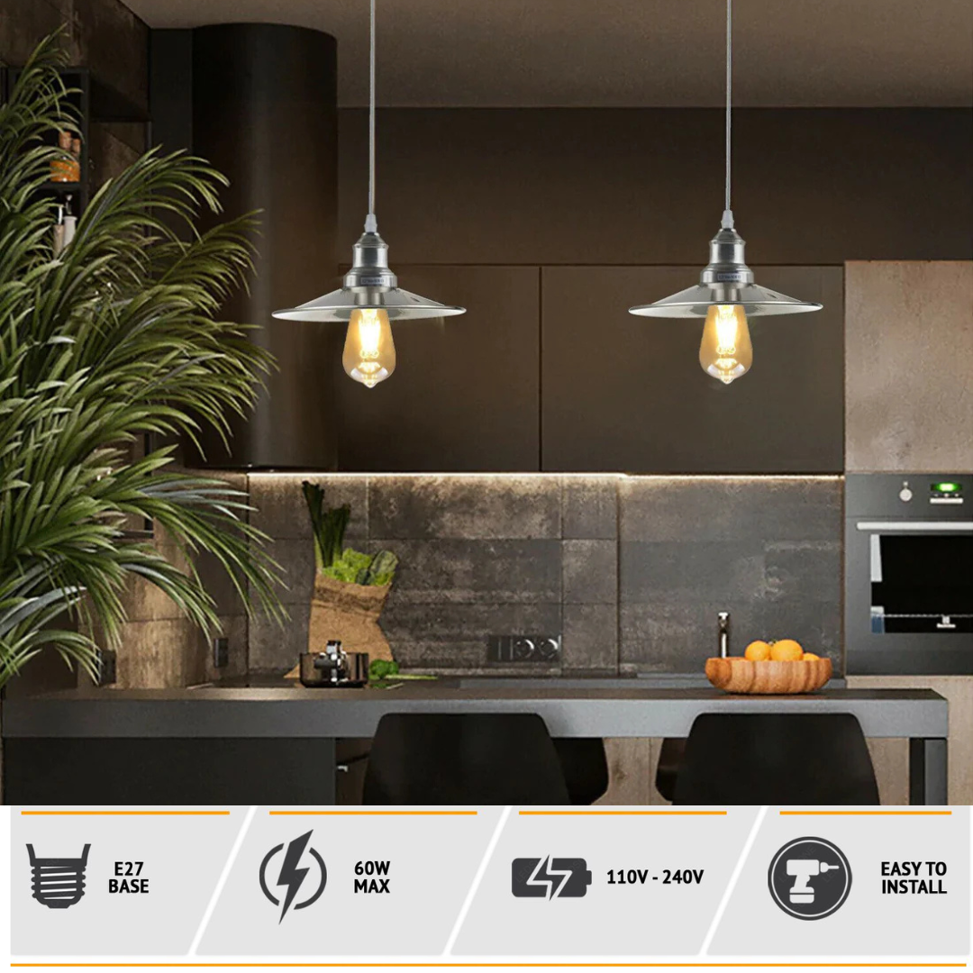 E27 - Industrial metal ceiling pendant light