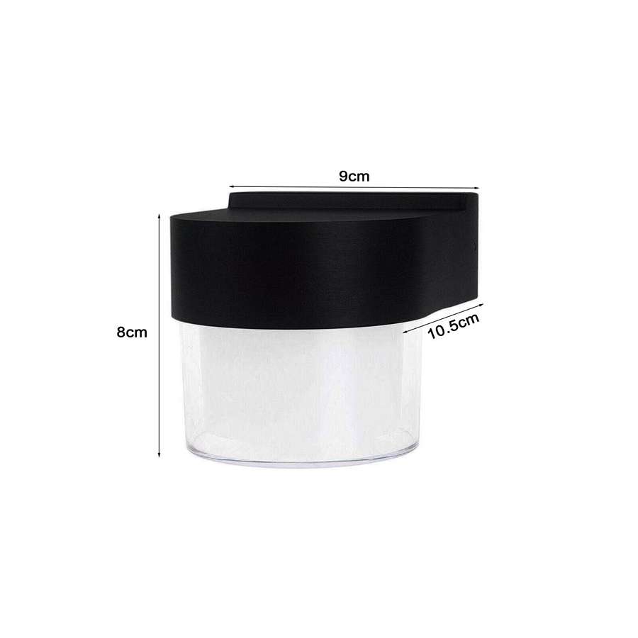 Wall Lights Up Down Lighting  Black Stainless Steel IP54 Waterproof, Exterior Wall Sconce Front Door Patio Porch Garden Garage wall fixture Oval Bulkhead Waterproof Modern Outdoor Wall lights Außenwandleuchte Aplique de pared para exterior outdoor wall lights mains powered outside wall lights mains powered garden wall lights porch lights outdoor led bulkhead light lutec lighting led lights outside exterior light outdoor shed lights outdoor bulkhead light outside porch lights Wall Lights Up Down Lighting