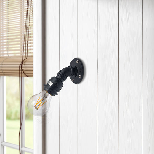 Retro vintage industriële waterpijp wandlamphouder E27-fitting ~ 5135