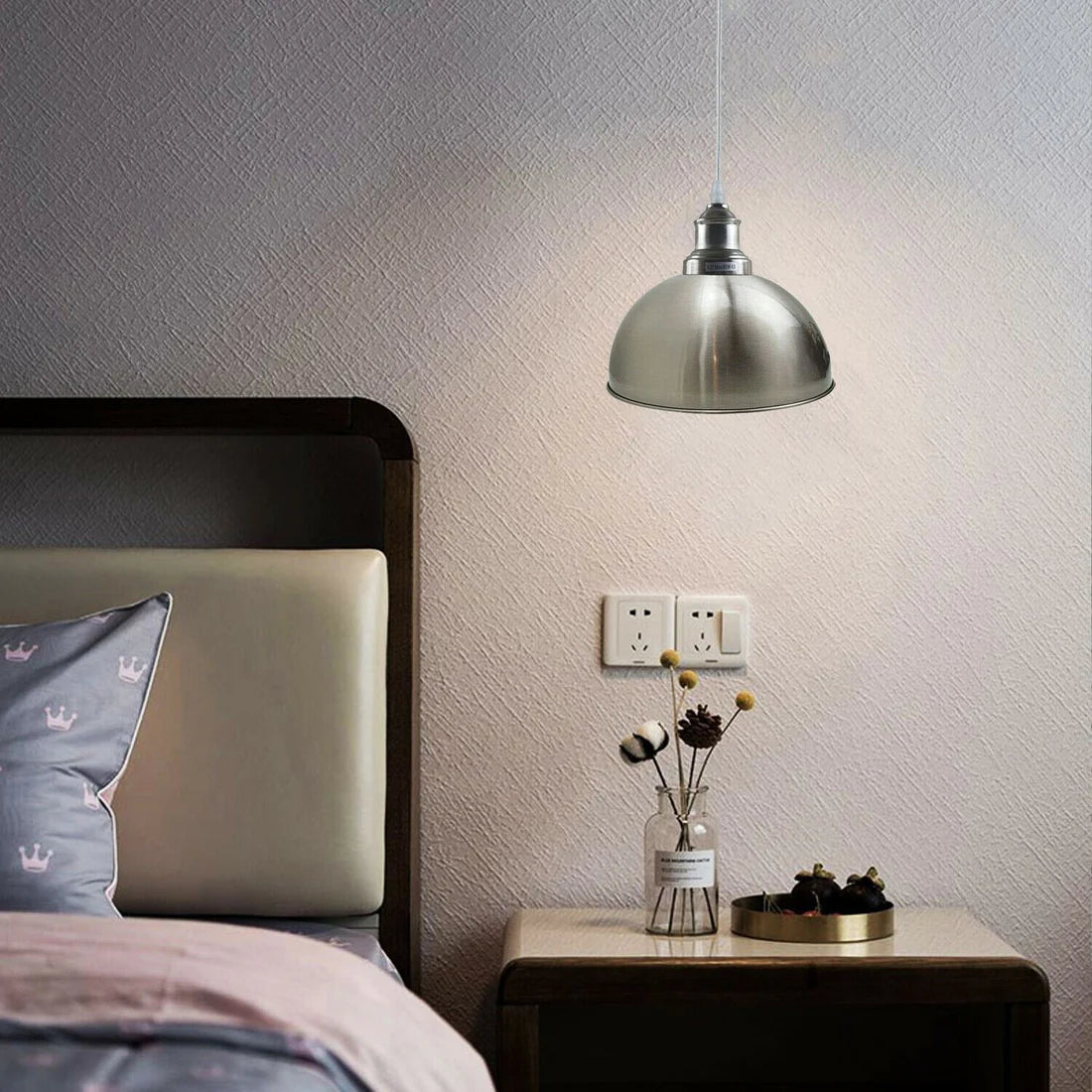 Industrial metal ceiling pendant light