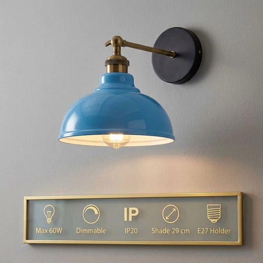 Koepelvormige wandlamp ~1220