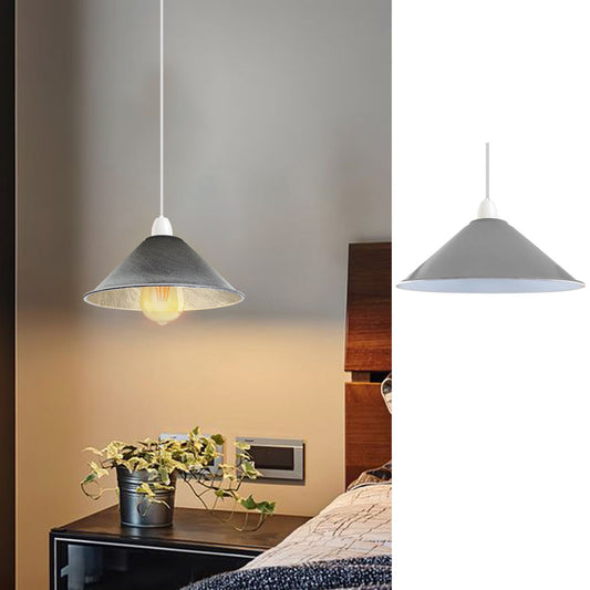 Moderne plafondlampenkappen, grijze lampenkappen, eenvoudig te monteren~1109