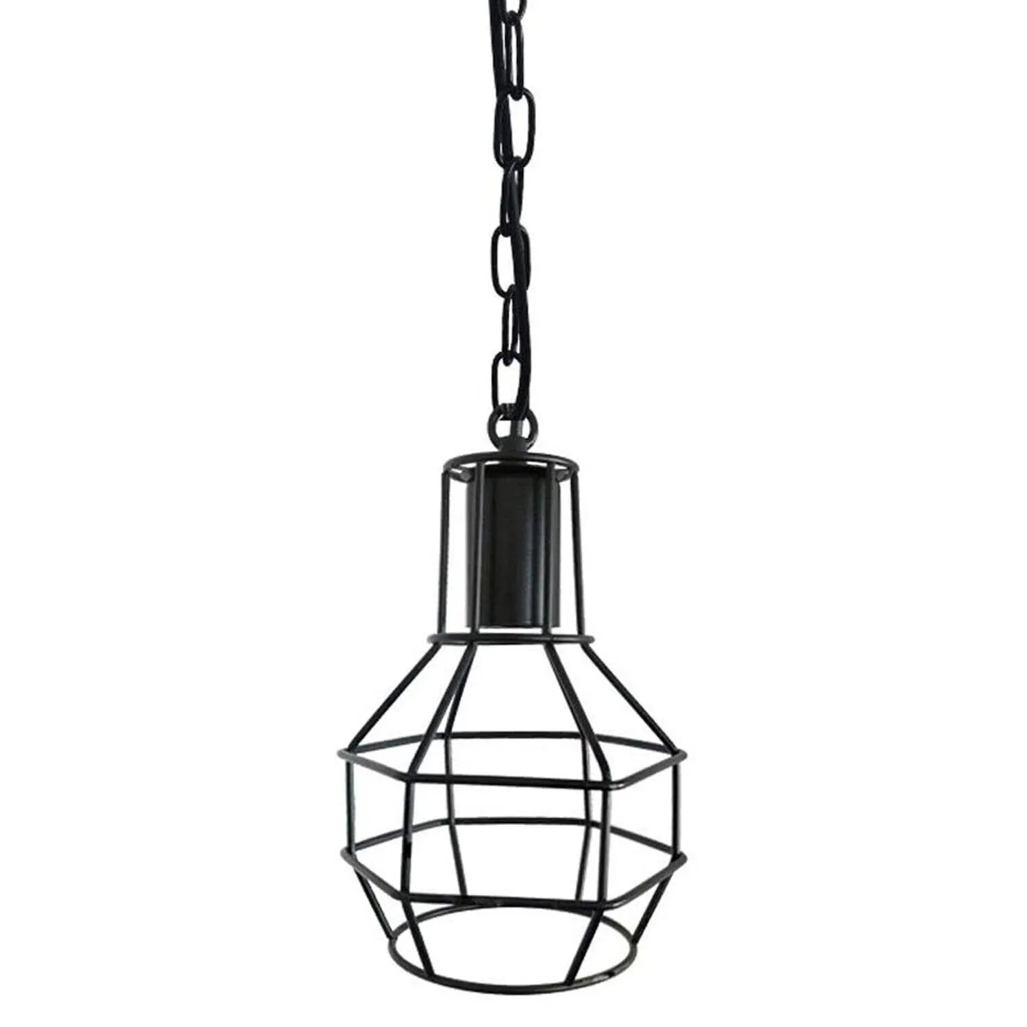 vintage metal wire cage pendant lamp