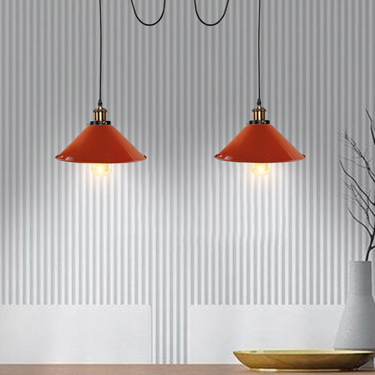 Orange Cone Ceiling pendant Light