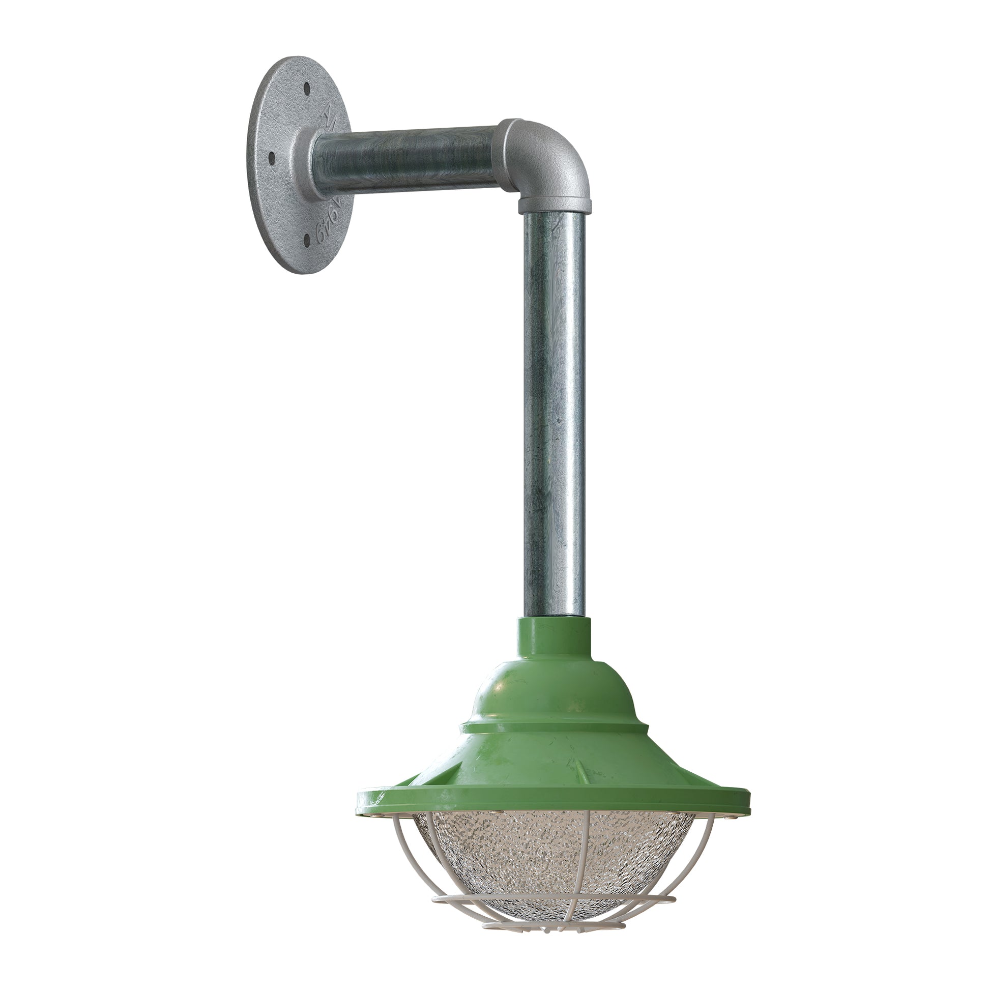 galvanized conduit pipe light green