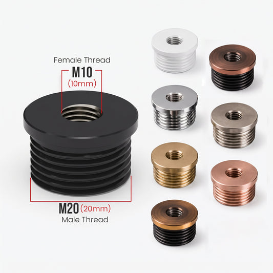 M20 metrische mannelijke naar M10 vrouwelijke draadbus reductiebuisconnector - 5561