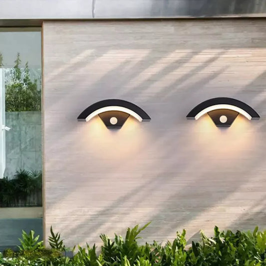 Luxury outdoor wall light curved