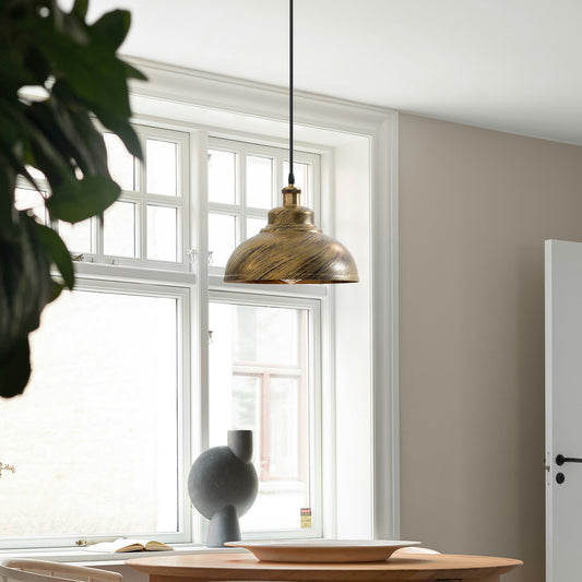 Industriële koepelvormige hanglamp - E27-fitting ~5298