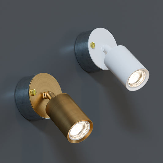 Draaibare metalen wandspot GU10-buislamp ~ 5642