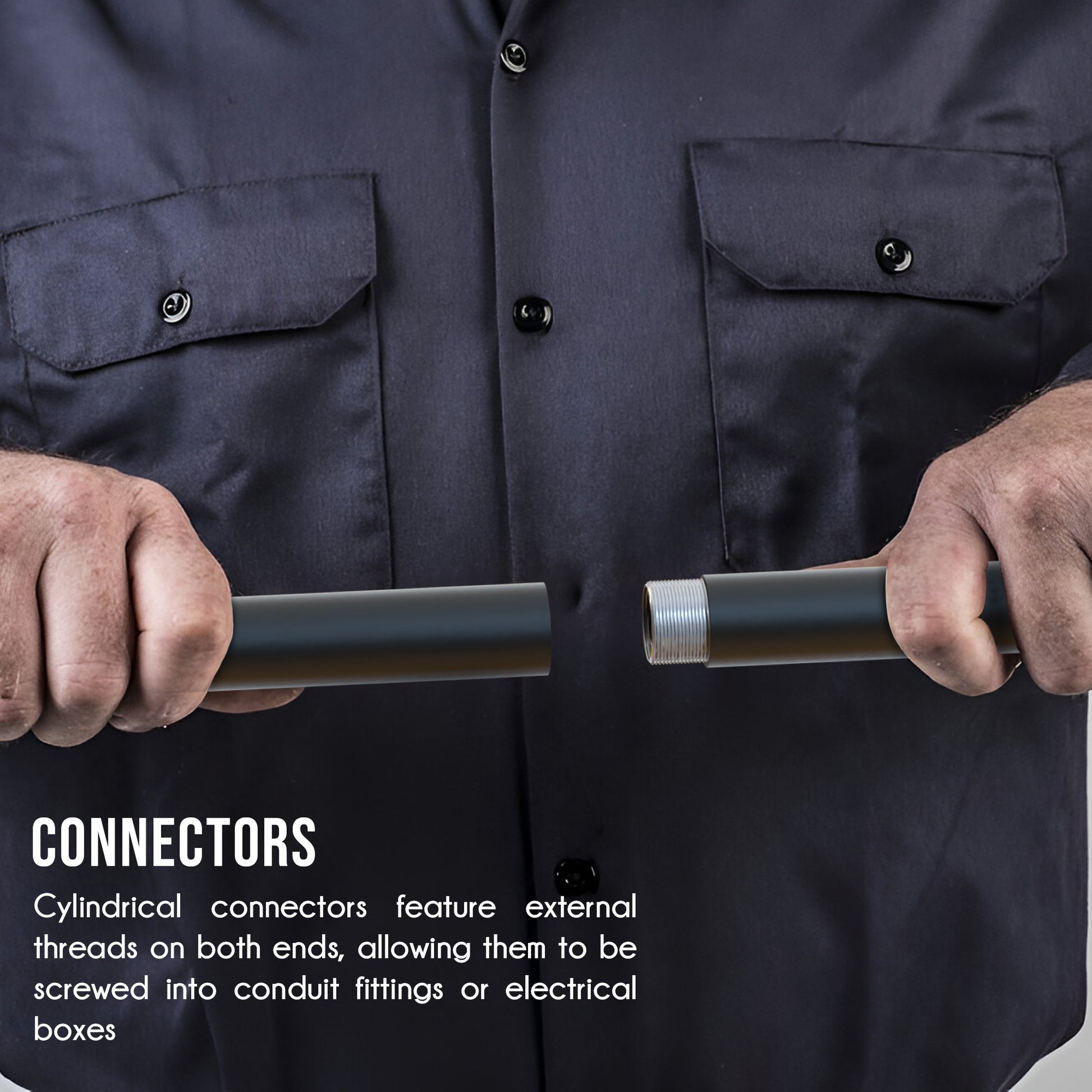 Black metal pipe fitting Buy at LEDSONEUK