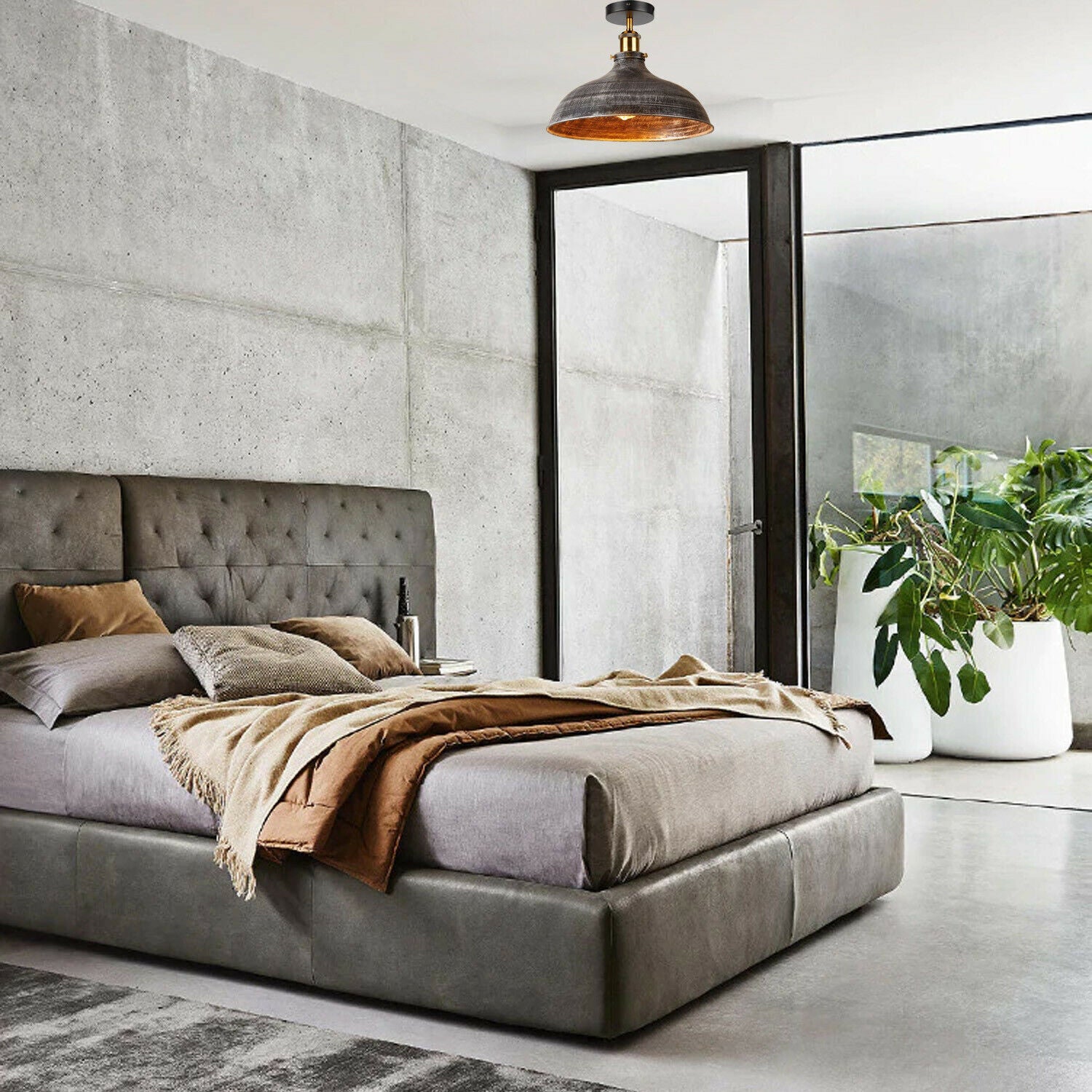 Flush Silver Ceiling Lights