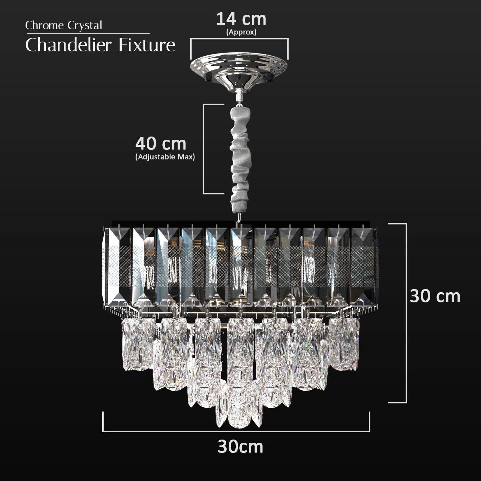 Modern crystal chandelier for dining room