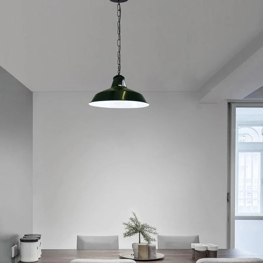 Moderne industriële hanglamp – Gegroefd metalen ontwerp met verstelbare draad en ketting~5650