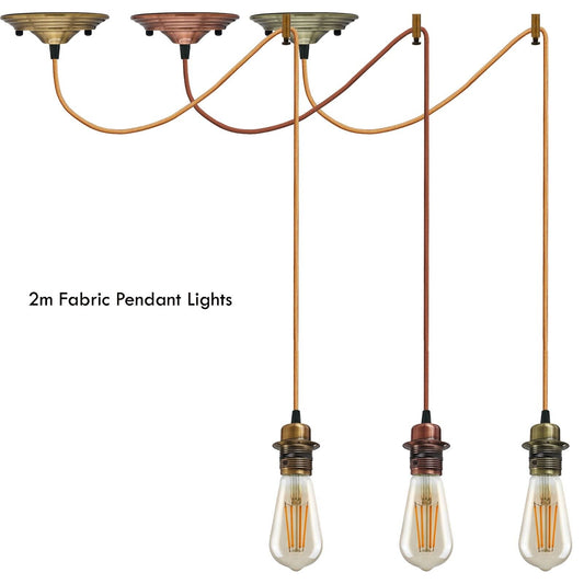 Industriële henneptouw E27 moderne hangende retrolamp ~5768