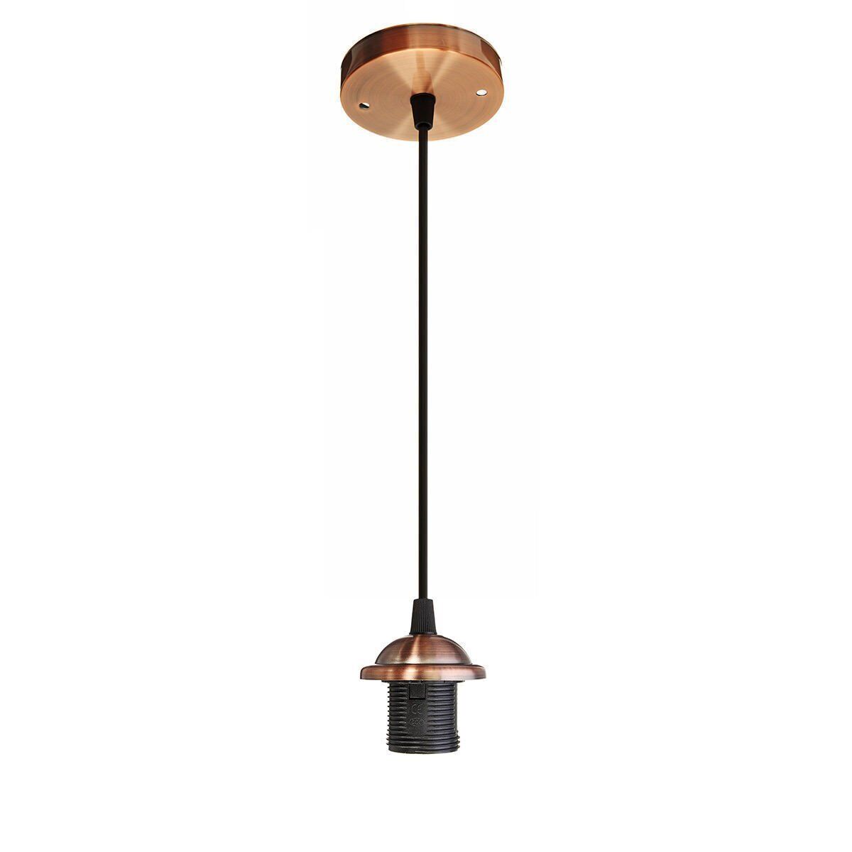 Copper E27 Base, Adjustable, Metal Hanging Lamp