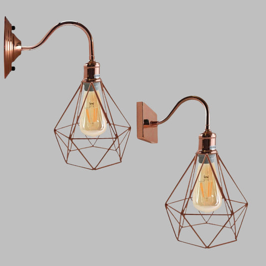 Moderne vintage wandlamp kooilamp fitting ~5756