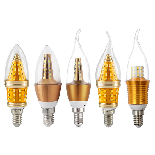 2 x LED Candle Bulbs E14 Screw SMD Indoor Decor Light Bulb ~6941