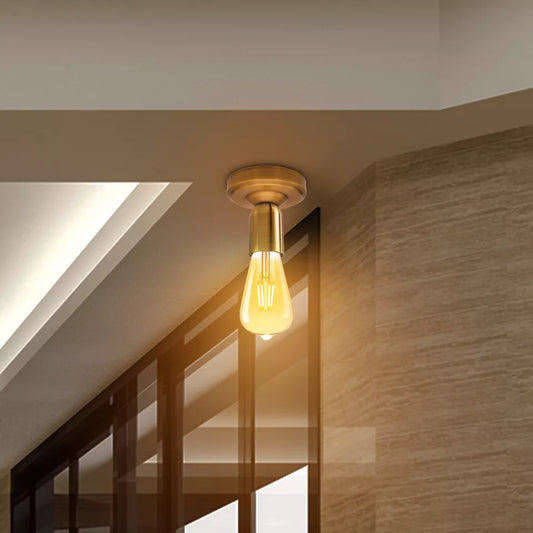 Vintage metalen plafondlamp E27 plafondlampfittingset ~ 5487