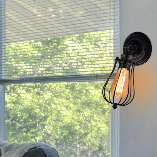 Vintage wandlamp industriële kooi wandlampen lampen ~ 6004