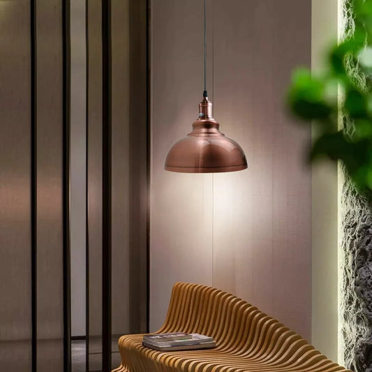 Vintage plafond hanglamp industriële metalen kap hanglamp ~ 6030