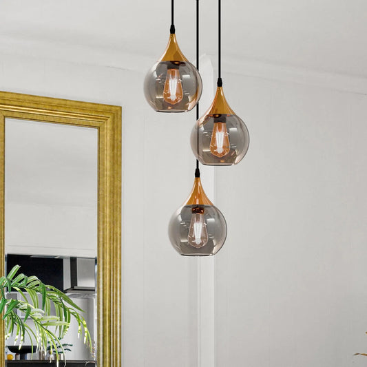 Kroonluchterverlichtingsarmatuur Glazen hanglamp~5877